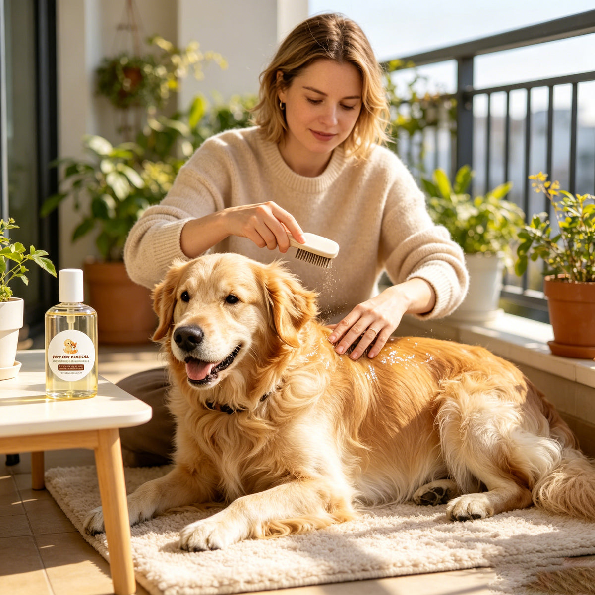 Pet Coat Care Oil - Tangle-Free Grooming Oil for Dogs and Cats