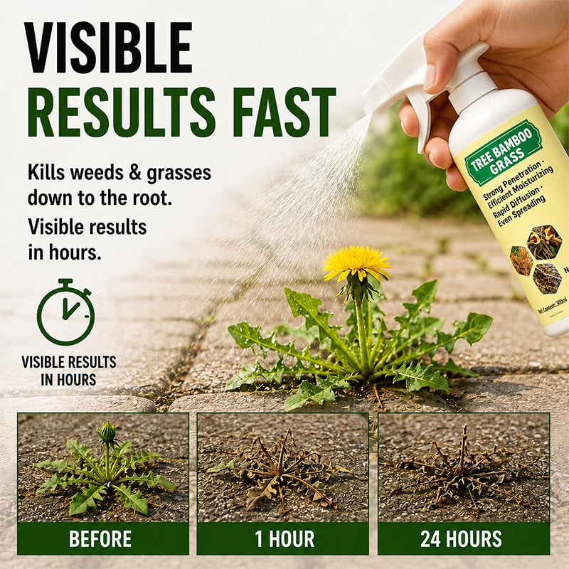 🔥2026 SALE - Fast-Acting Natural Weed & Grass Killer Spray