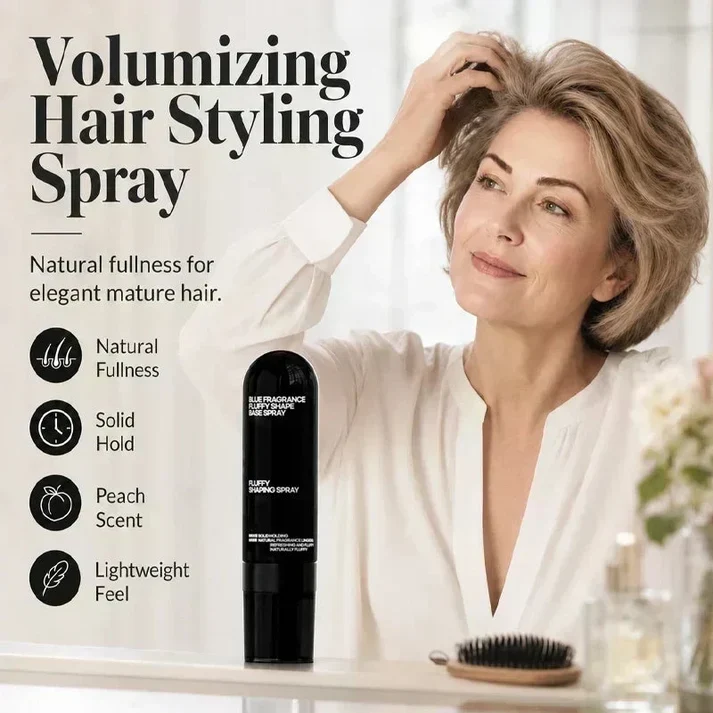 ⏳🔥LIMITED-TIME 73% OFF! ⏰Peach-Scented Volumizing & Setting Spray – Lightweight, Bouncy Hair & Long-Lasting Hold ✨